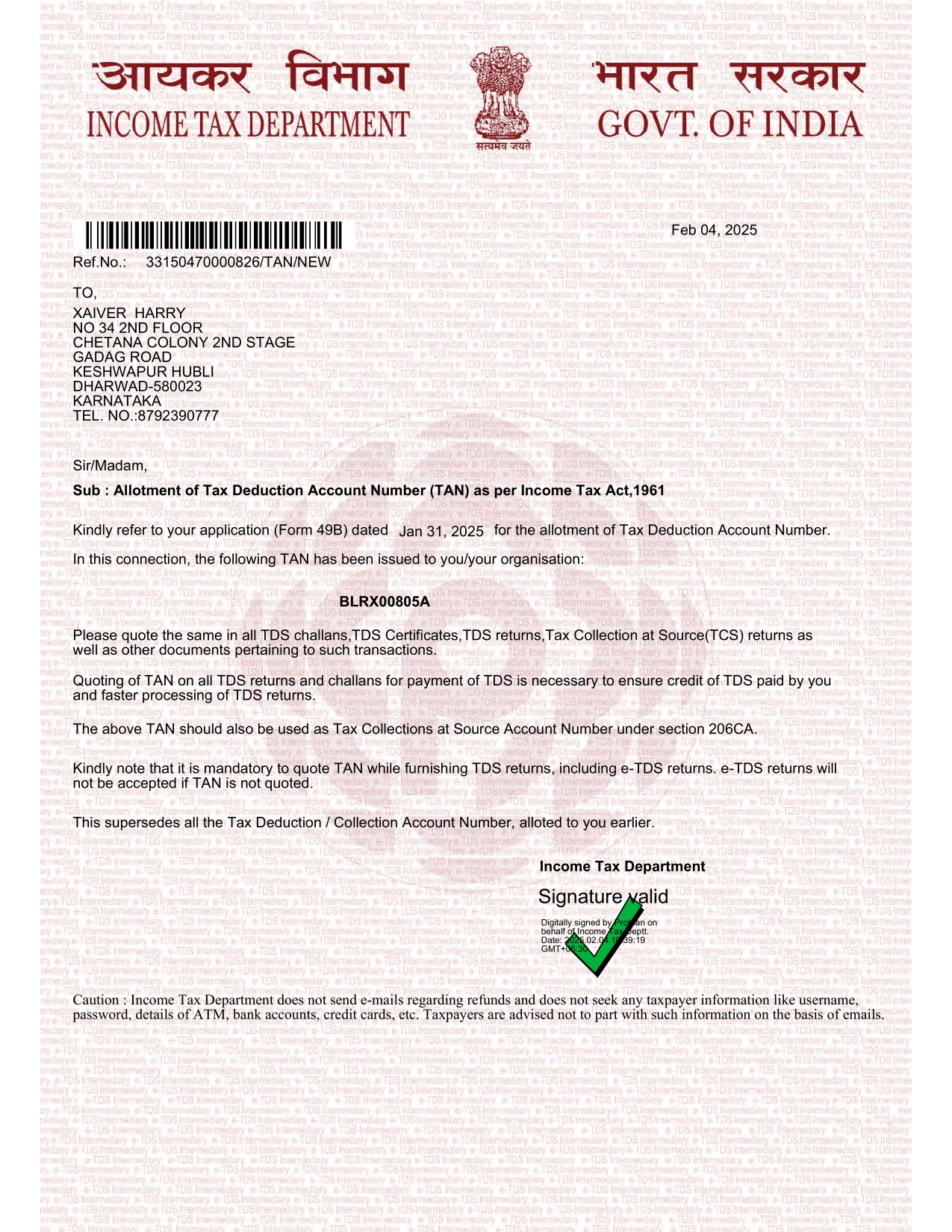 Certificate 3